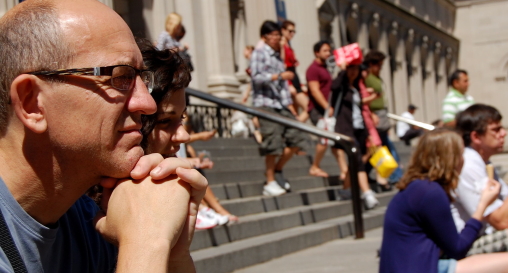 On the Steps of the Met