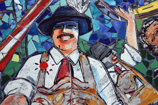 From GMI Airport, Concourse C. Mosaic by Carlos Alves